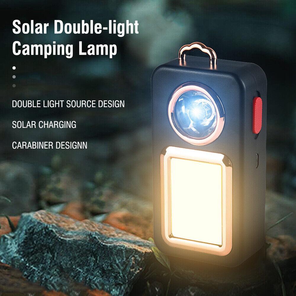 Solar Portable Camping Lantern, Tent Lantern, Rechargeable Hiking Lantern